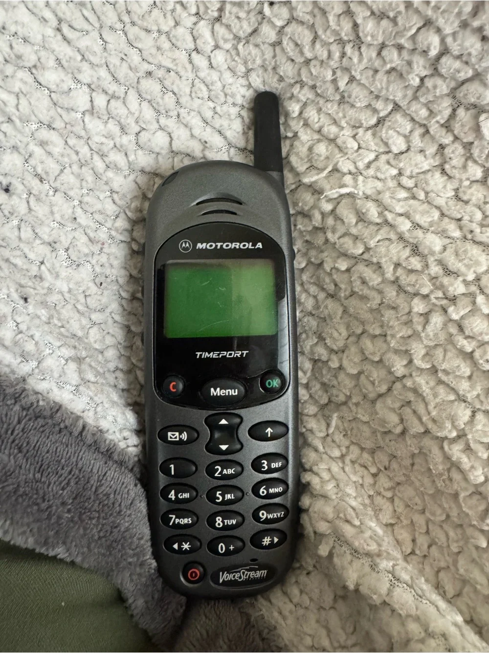 Motorola Timeport Mobile Phone in Black and Green